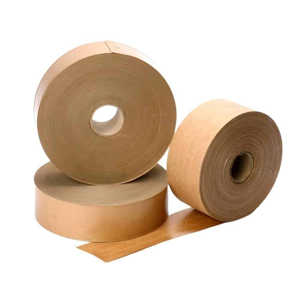 Fita Gomada Kraft 70mm sem Reforço – Rolo 1kg – Fechamento de Caixas – ENVIO IMEDIATO