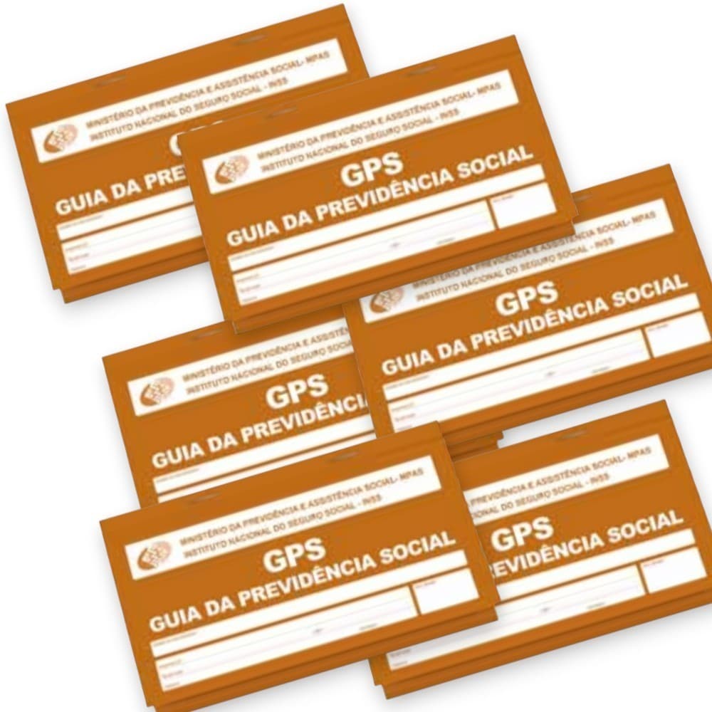 6 UNIDADES CARNE GPS contribuição INSS com CARBONO