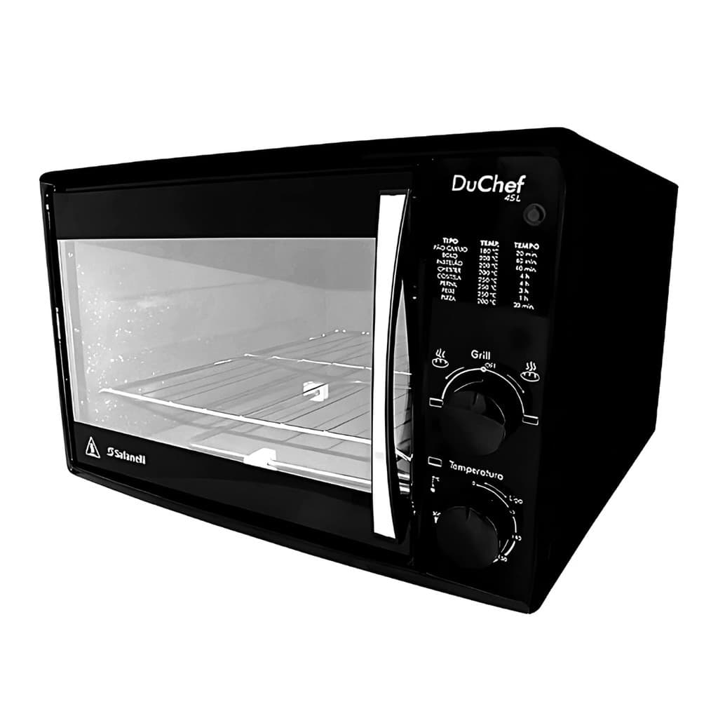 Forno Elétrico de Bancada Du Chef Plus 45L Preto Safanelli