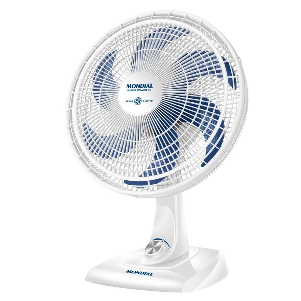 Ventilador de Mesa 40cm Super Power VSP-40-W Mondial 6 Pás