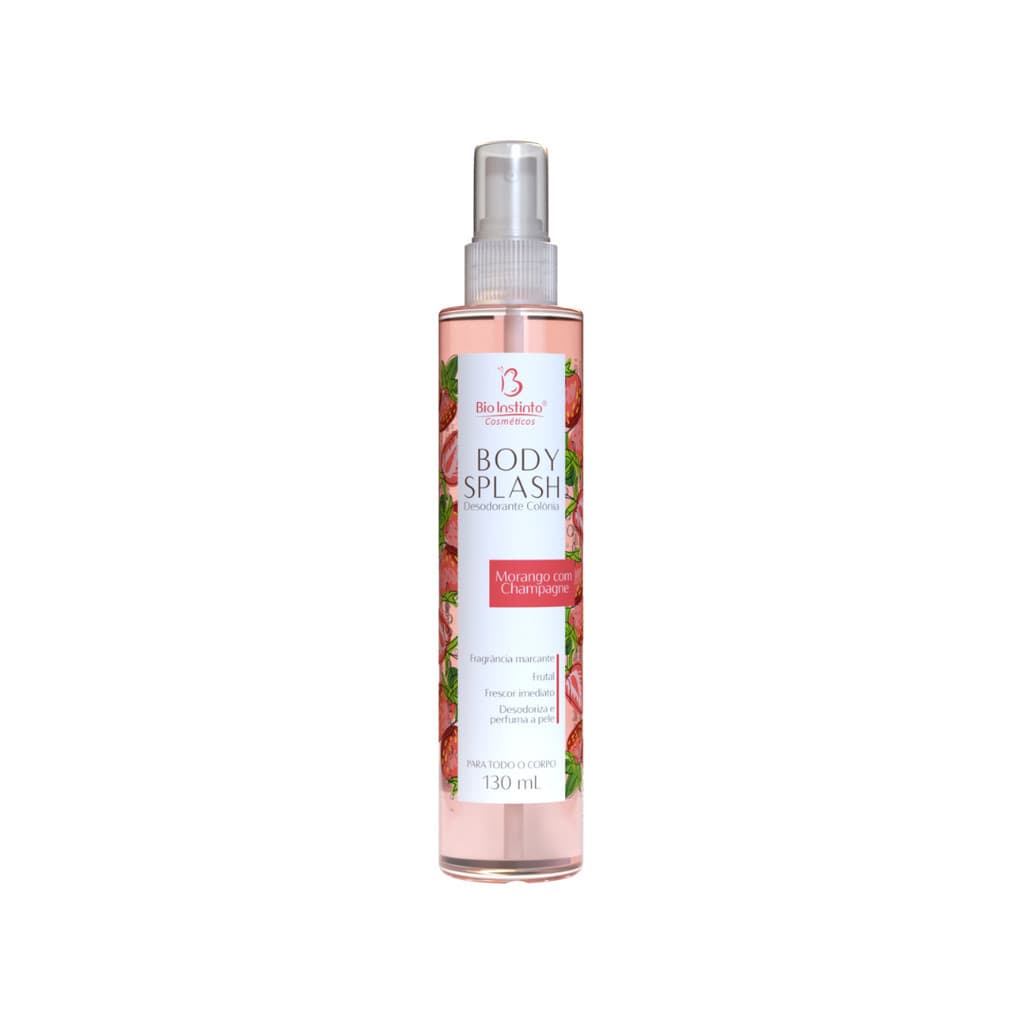 Body Splash Morango & Champagne 130ml - Bio Instinto