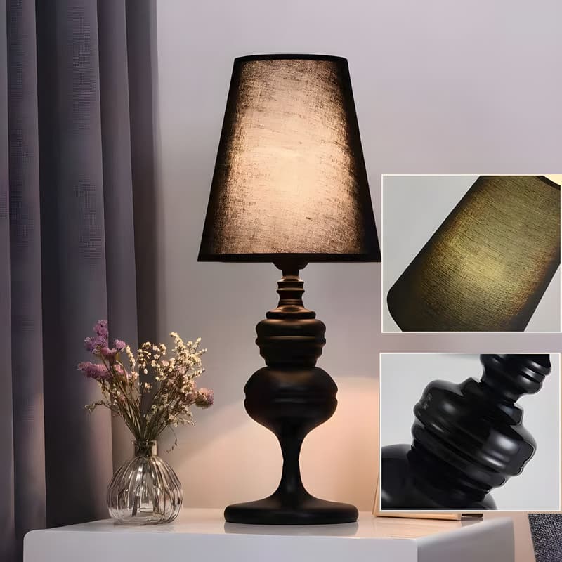Abajur de Quarto Sala Moderno Com Cupula Luminária de Mesa para Decoração de Ambiente