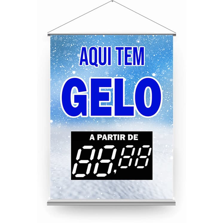 BANNER EM LONA GELO