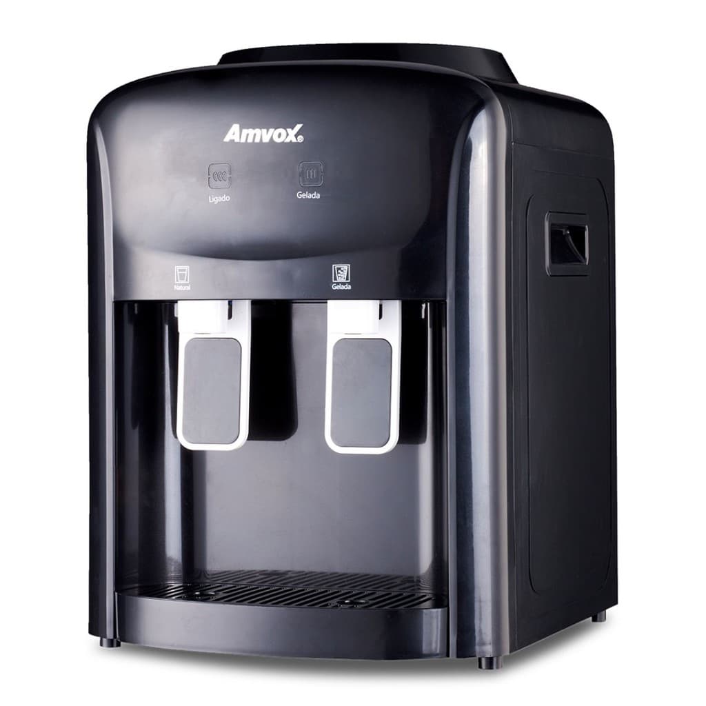 Bebedouro Amvox ABB240 NEW Preto Água Gelada e Natural Bivolt Suporta Galão até 20 Litros