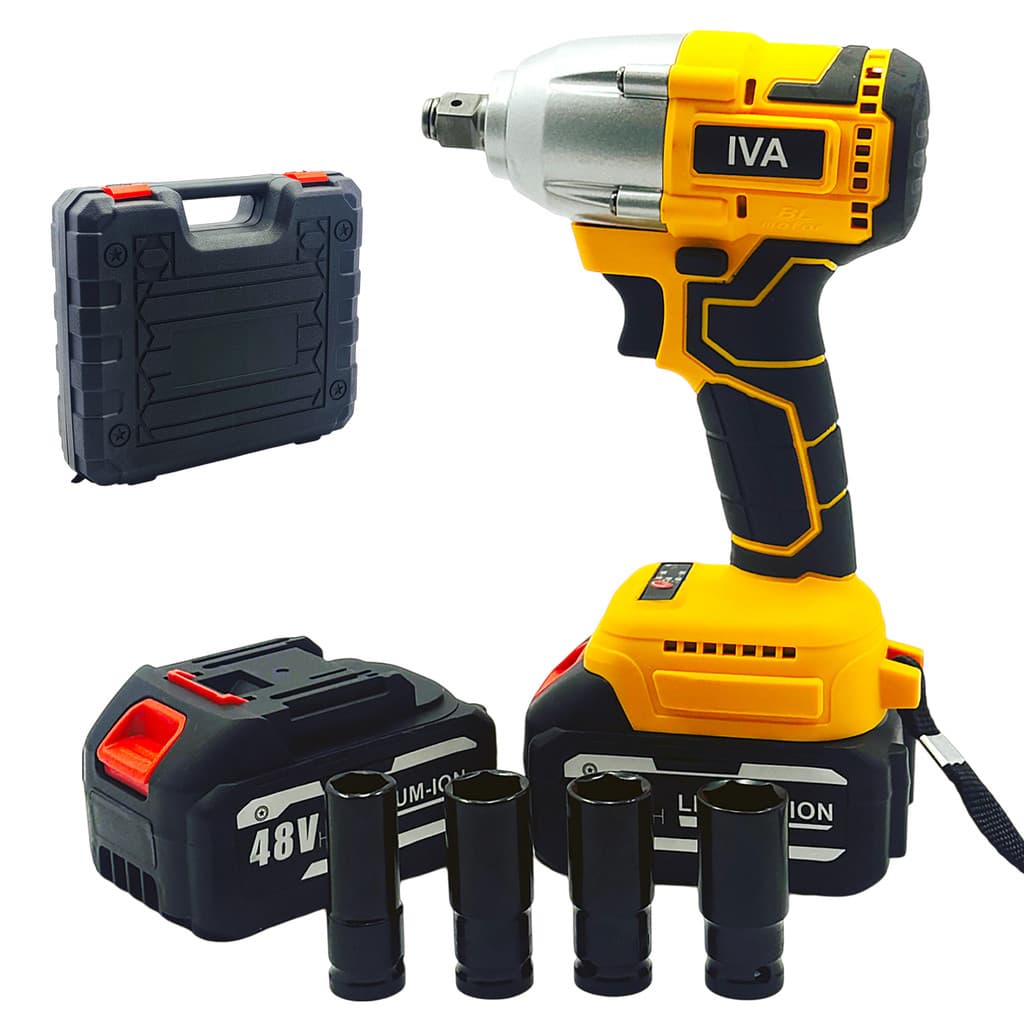 Parafusadeira Furadeira De Impacto 2 Baterias 48v Maleta Kit