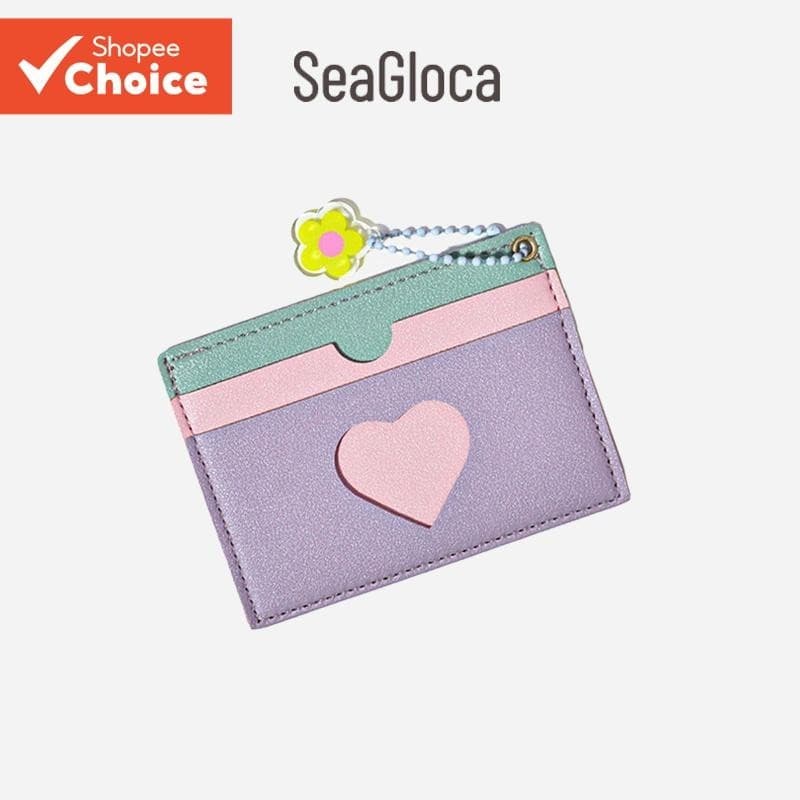 SeaGloca Porta-Cartões Coreano Simples Ultra-Fino E Multi Para Mulher No 1808