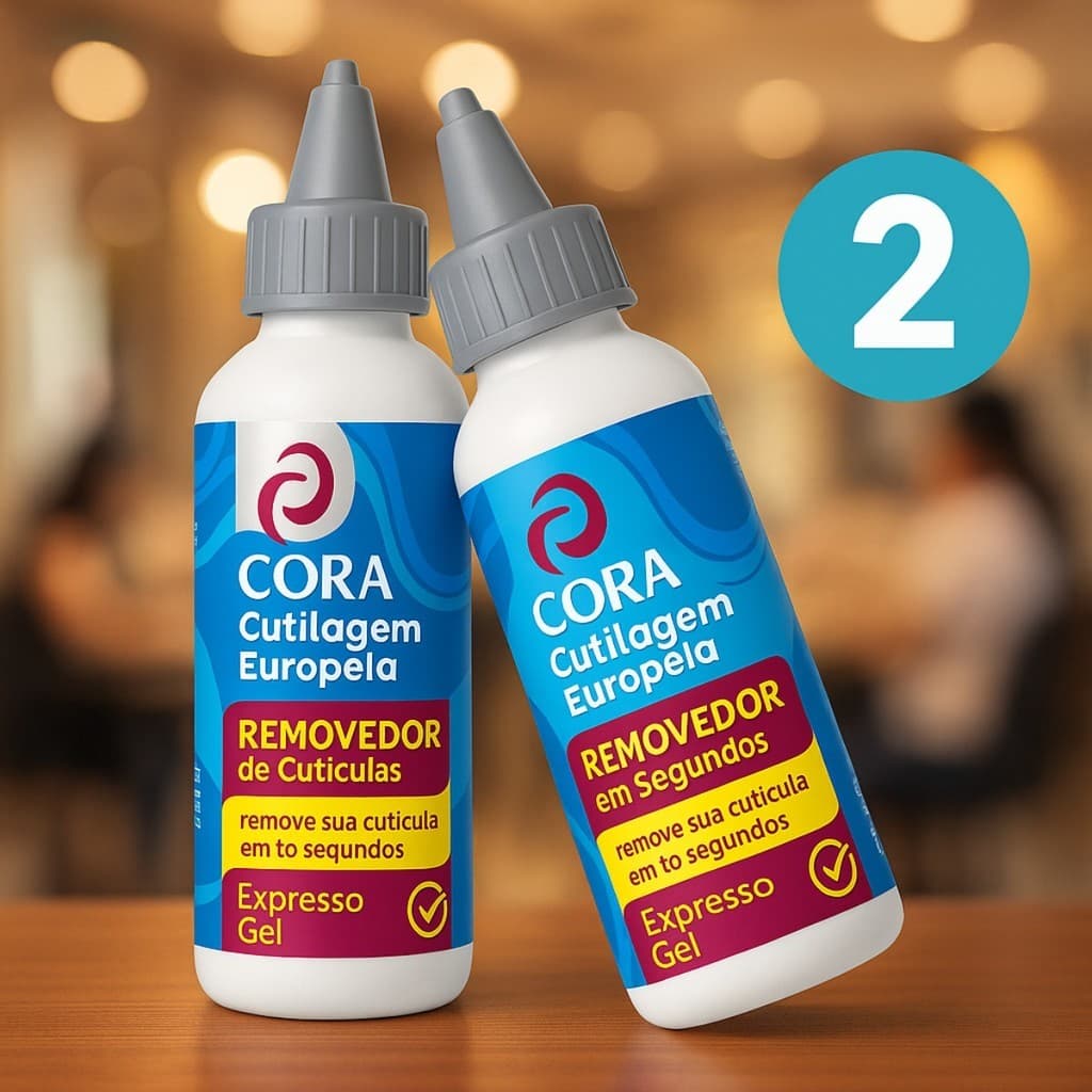 Kit 2 Kinq gel Removedor de Cutículas 100ml Cora INSTANTÂNEO