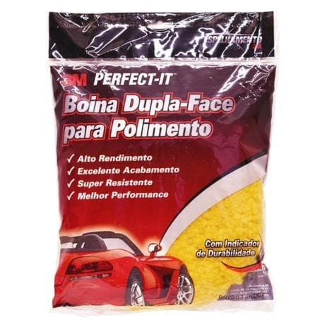 Boina de Lã Dupla Face Amarela Normal 3M 8' Perfect-it