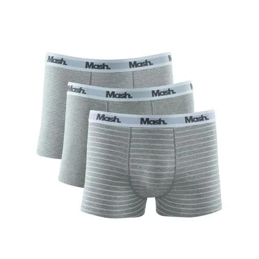 Kit 3 Cuecas Boxer Mash Listrada 110.38 Original Adulto Combo Promoção