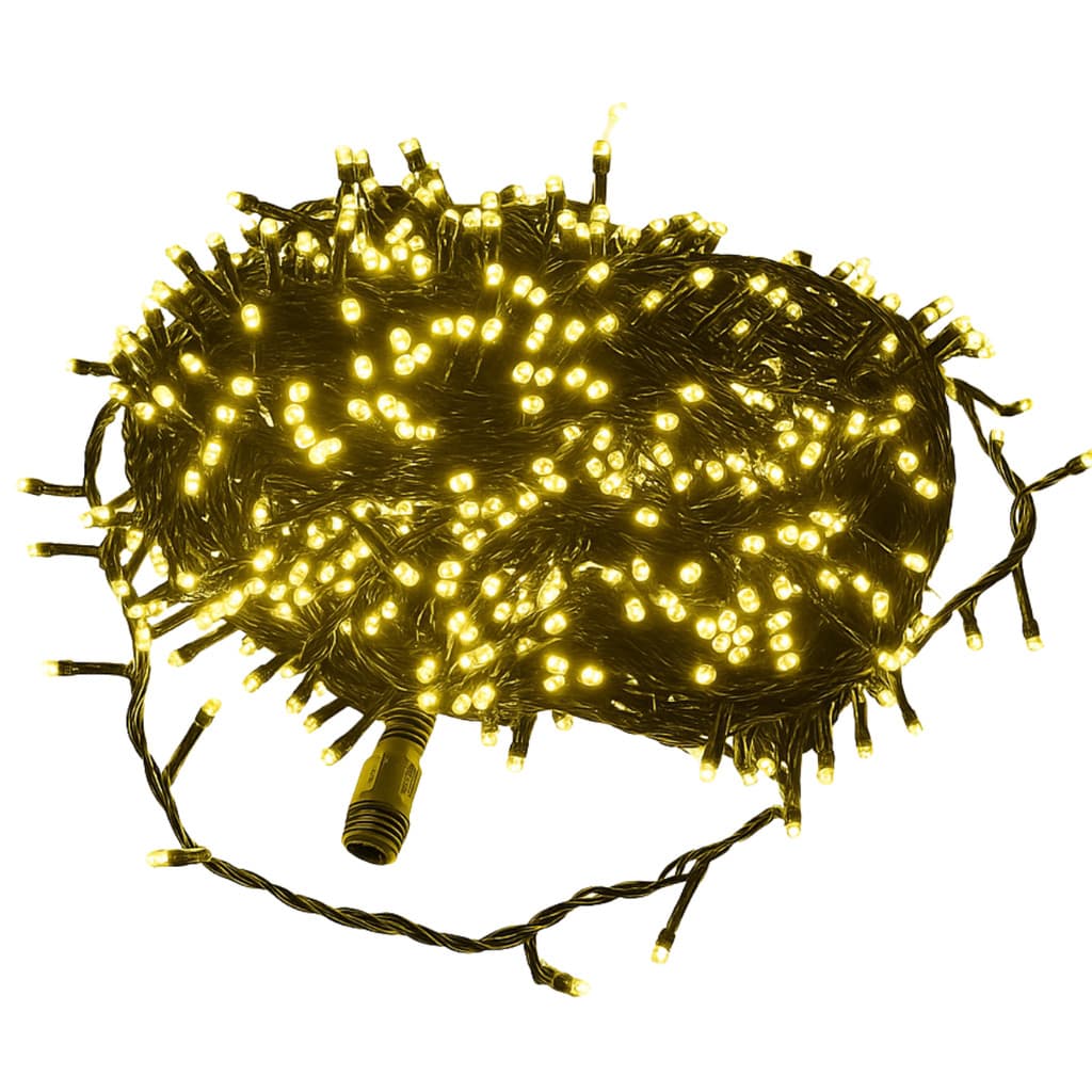 Pisca Cordão Estrobo Branco quente 30m 1200 LEDs Branco Quente 240 Flashs uso interno e Externo
