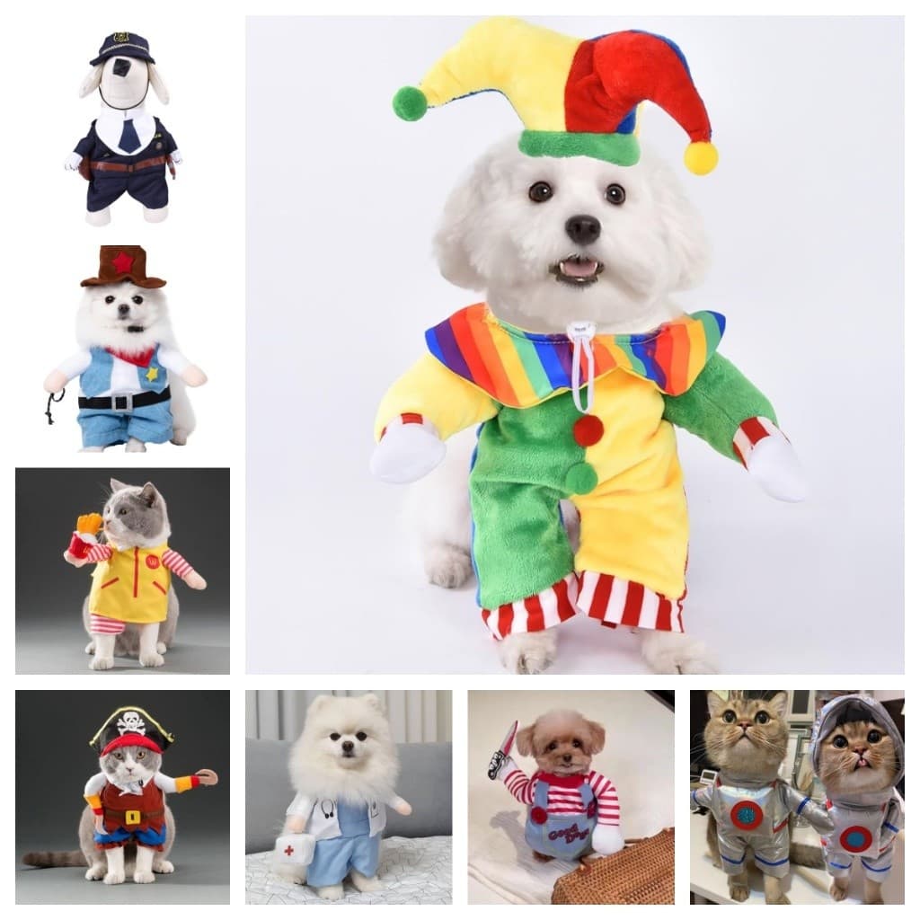 Fantasia Cachorro Gato Roupa Pet Estimação Engraçado Chucky