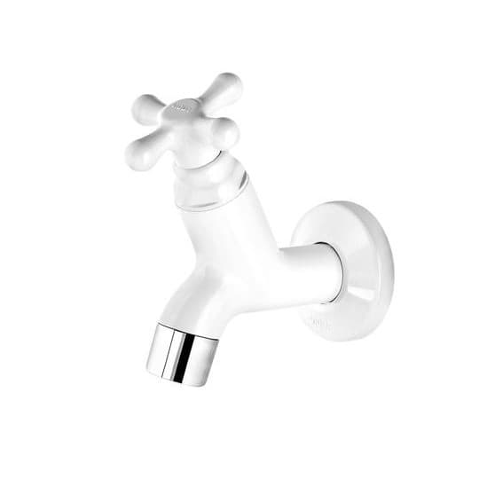 Torneira Tanque Abs Branca 10cm Viqua