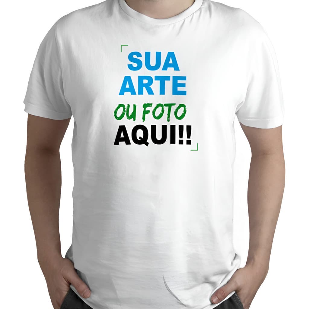 Kit 2 Camisas Camisetas Masculinas Personalizadas Logo Foto Uniforme