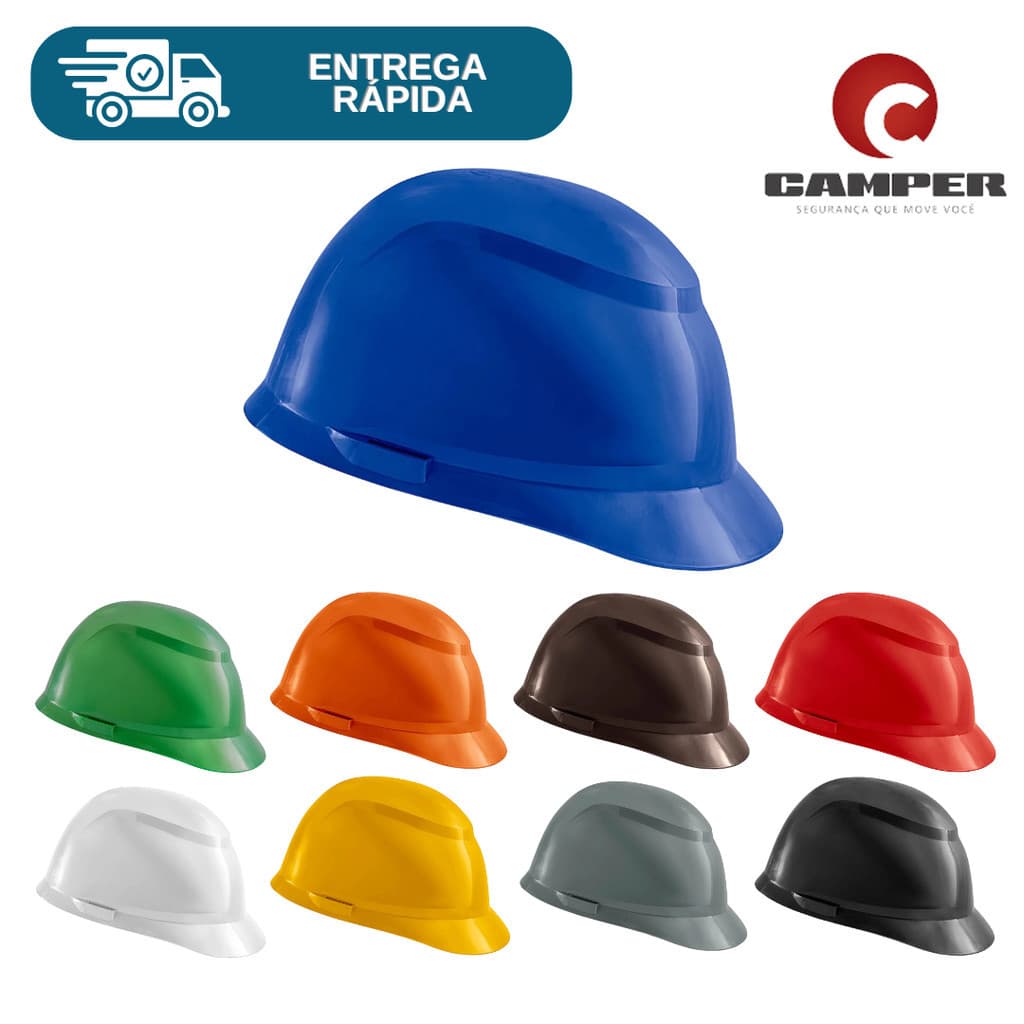 Capacete De Proteção Camper Obra Segurança Trabalho Classe B Avant Epi Eletricista Engenheiro