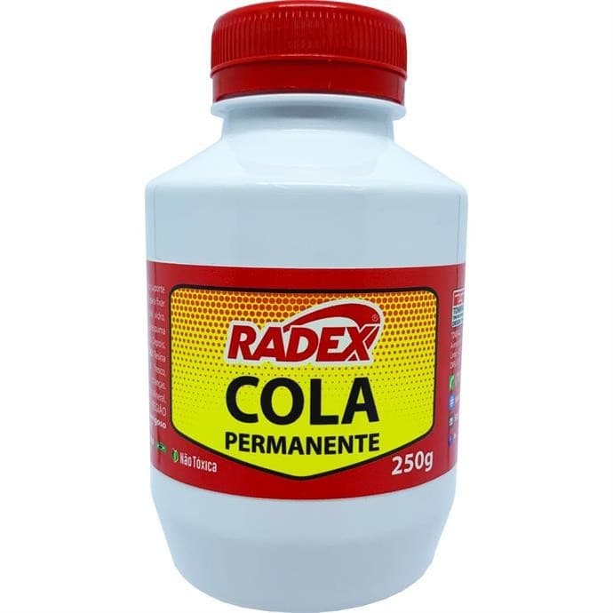 Cola Pano Permanente Tecido Pote 250g - Radex