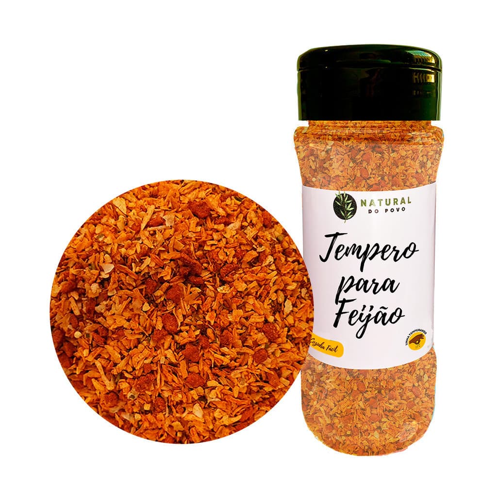 Tempero Importado Premium Para Feijão Ingredientes Selecionados Pote com Dosador 50g