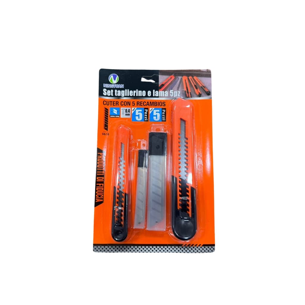 kit 2 estiletes de lamina larga e estreita + Refil de Lâminas