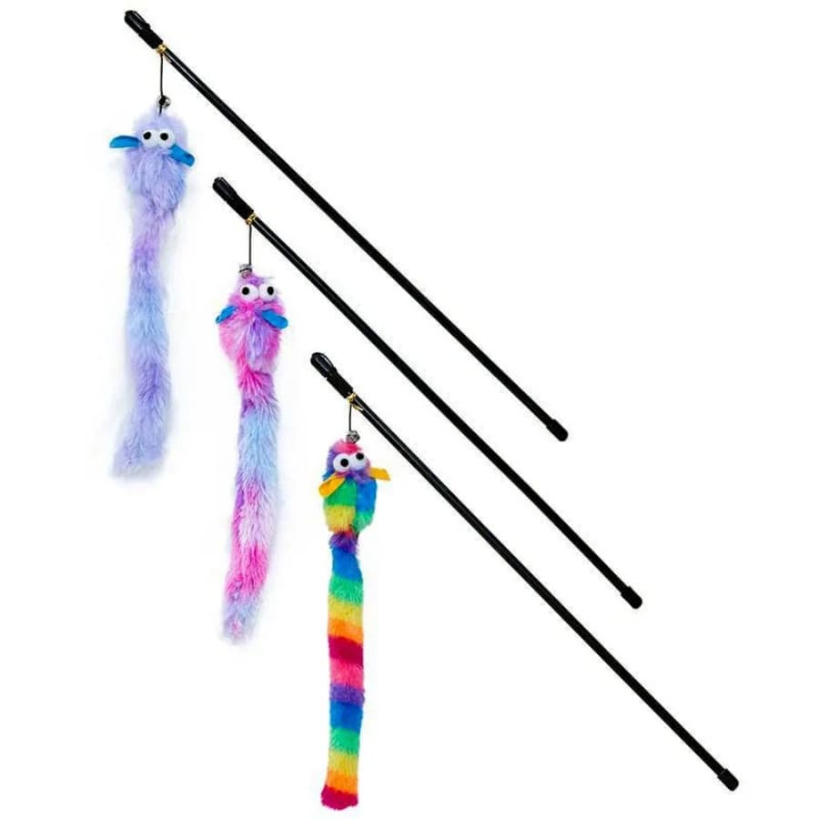 Brinquedo para Gatos Varinha com Pluma Rainbow