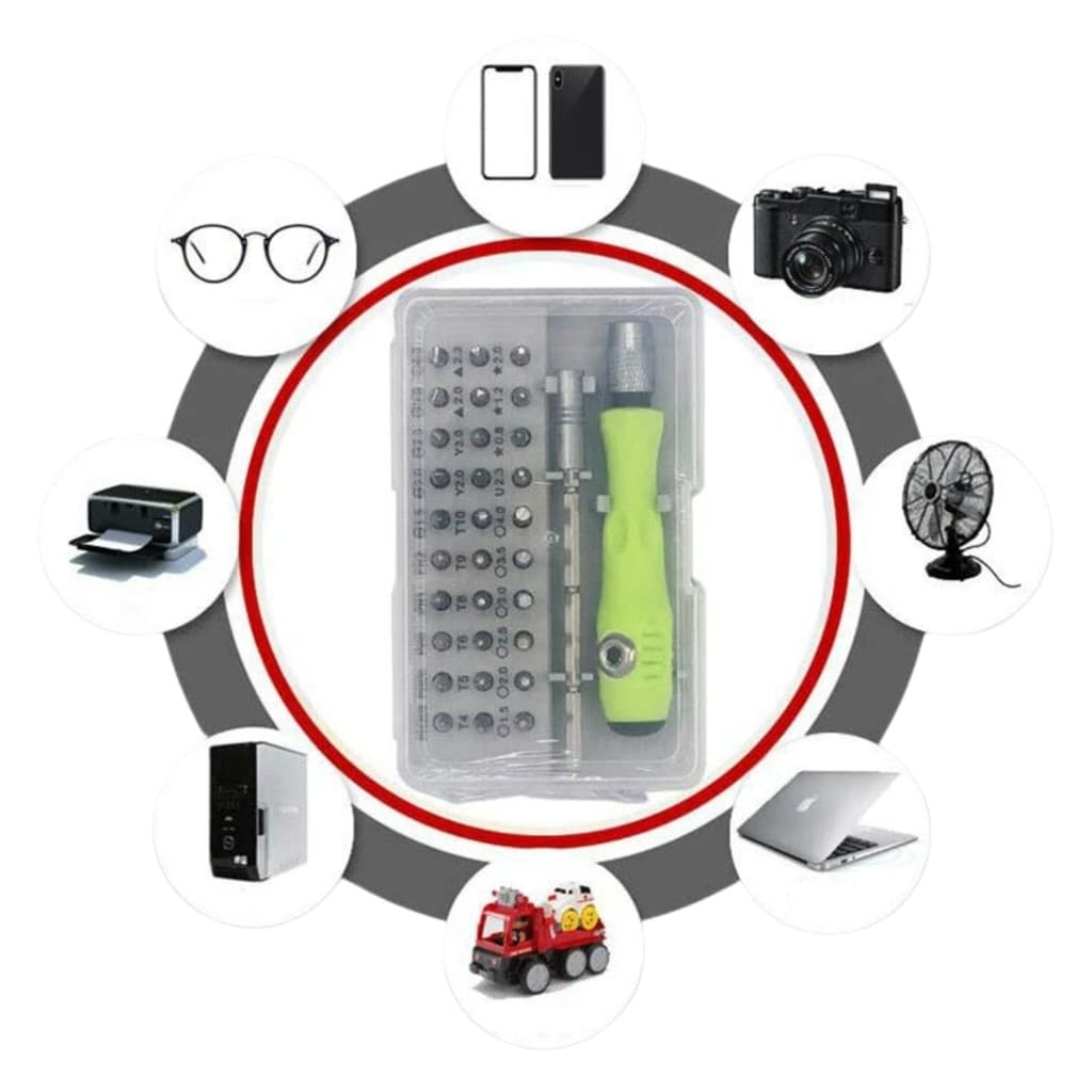 Kit de Chaves para Reparos em Computadores e Eletrônicos para Relógios, Óculos e Gadgets