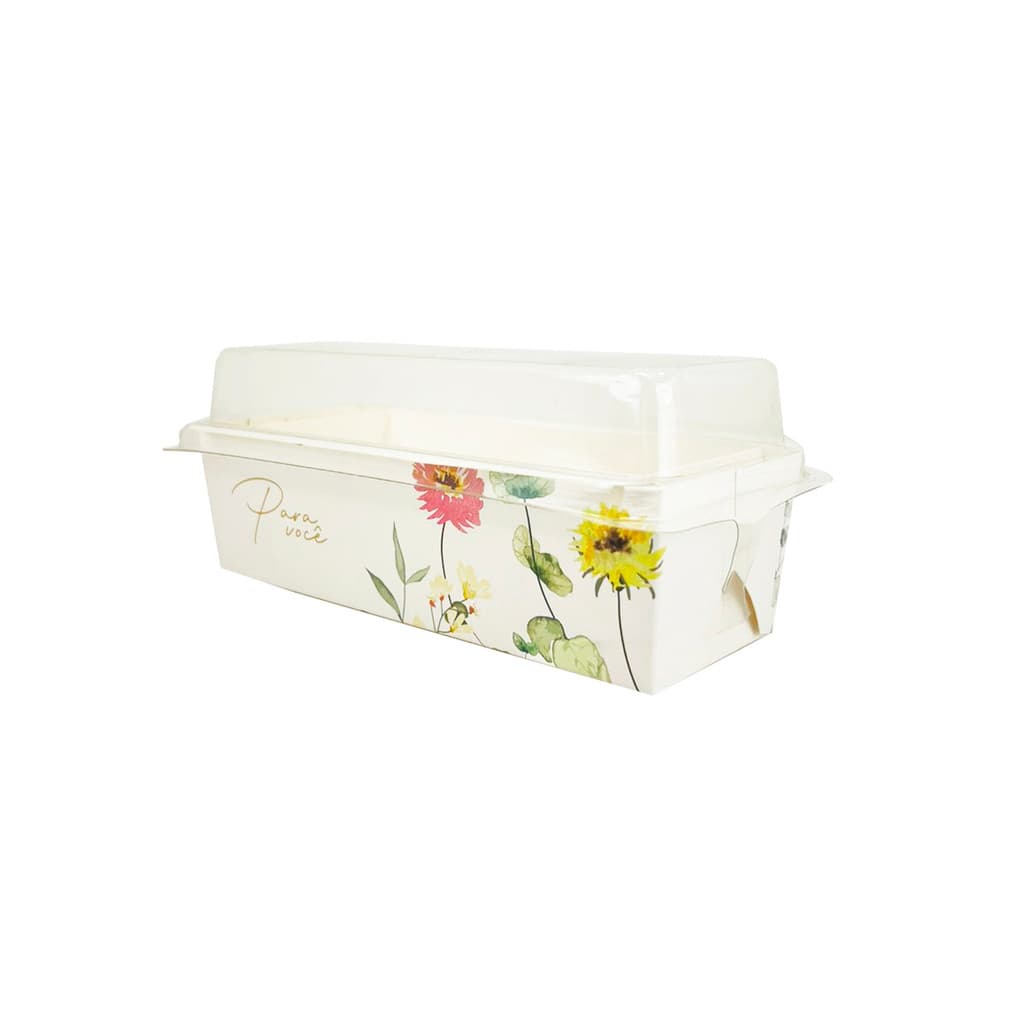 Forma Forneável 390g COM tampa para Bolo Caseirinho, Inglês, Pão - 100 unidades