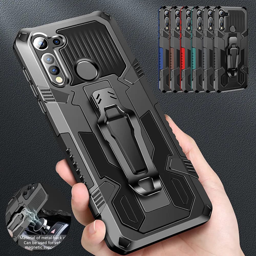 Para Samsung Galaxy A55 A35 A25 A15 A05S A14 A24 A34 A54 A13 5G Armadura Cinto Clipe Suporte Caso À Prova De Choque Capa