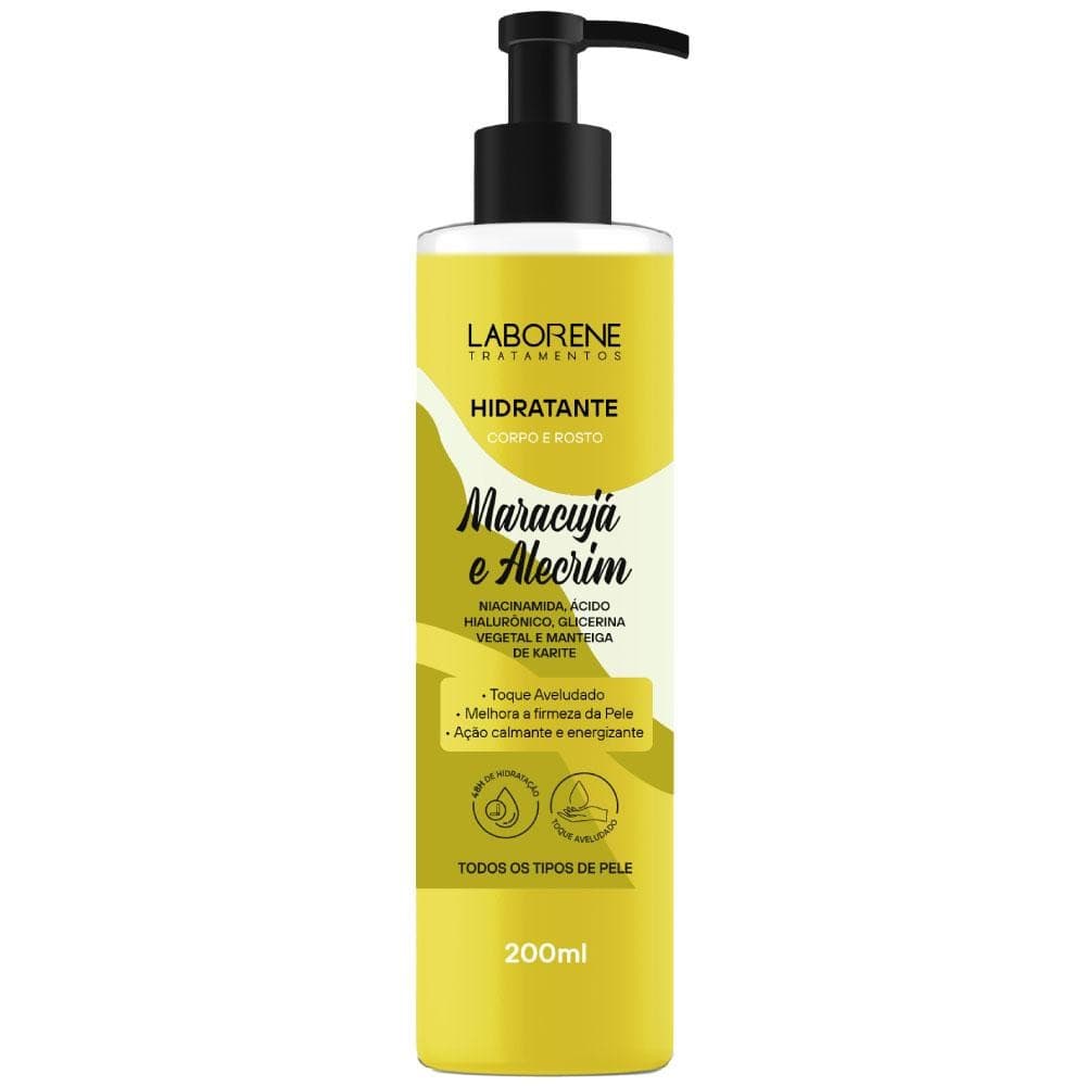 Hidratante Corporal Facial Maracuja e Alecrim Laborene 200ml
