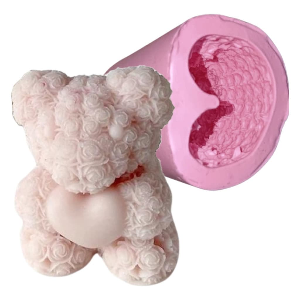 Molde Forma Silicone Sabonete Vela Urso Medio