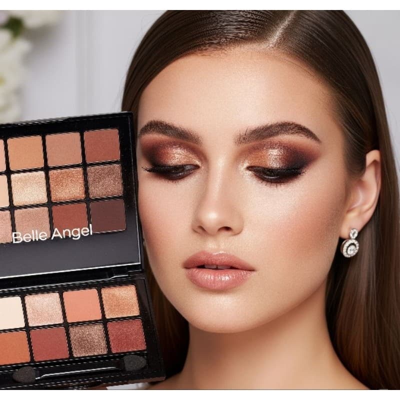 Paleta De Sombras Matte Tons Quentes Nude 28 Cores Belle Angel B013-1