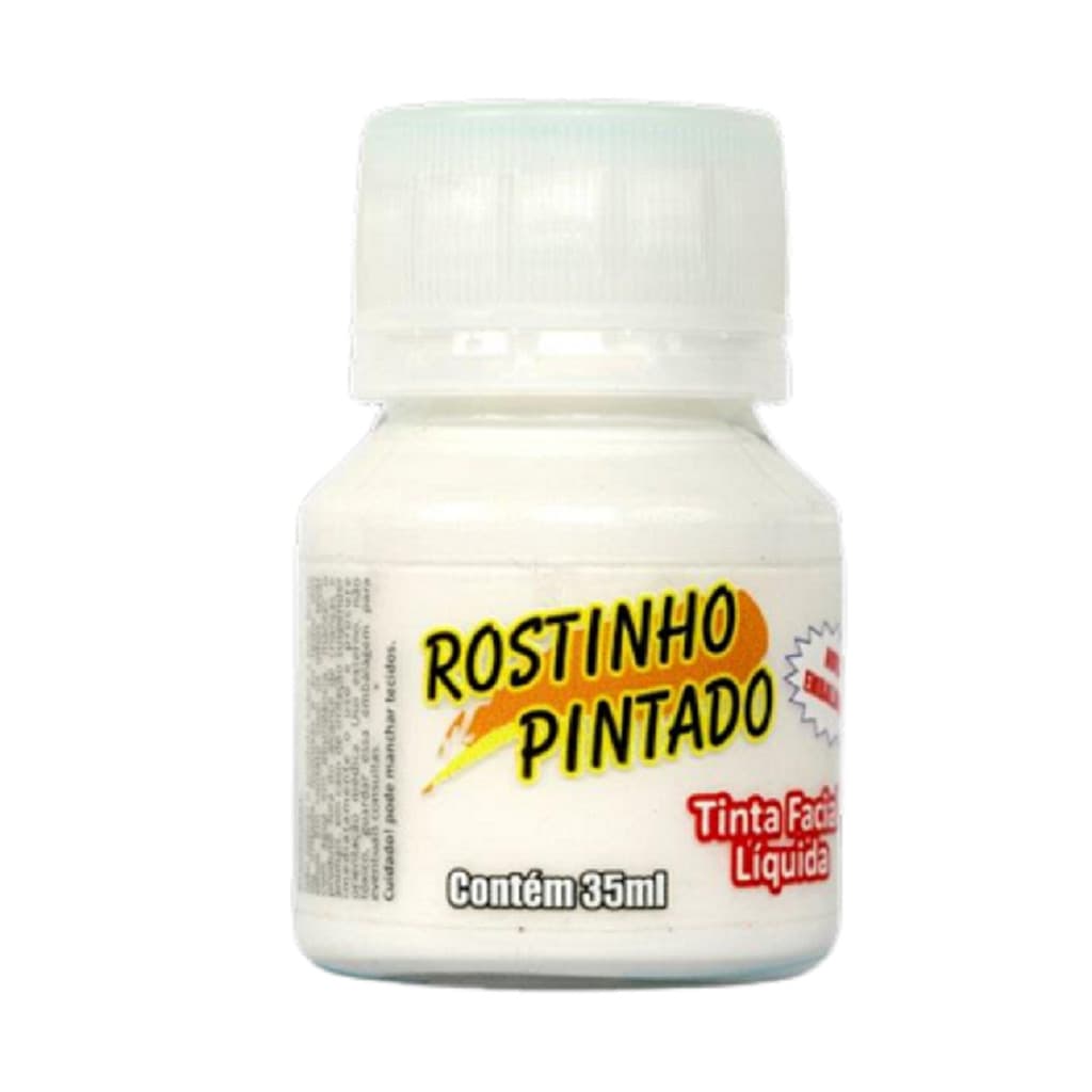 Tinta para pintar o rosto Branco 35 ml Rostinho Pintado