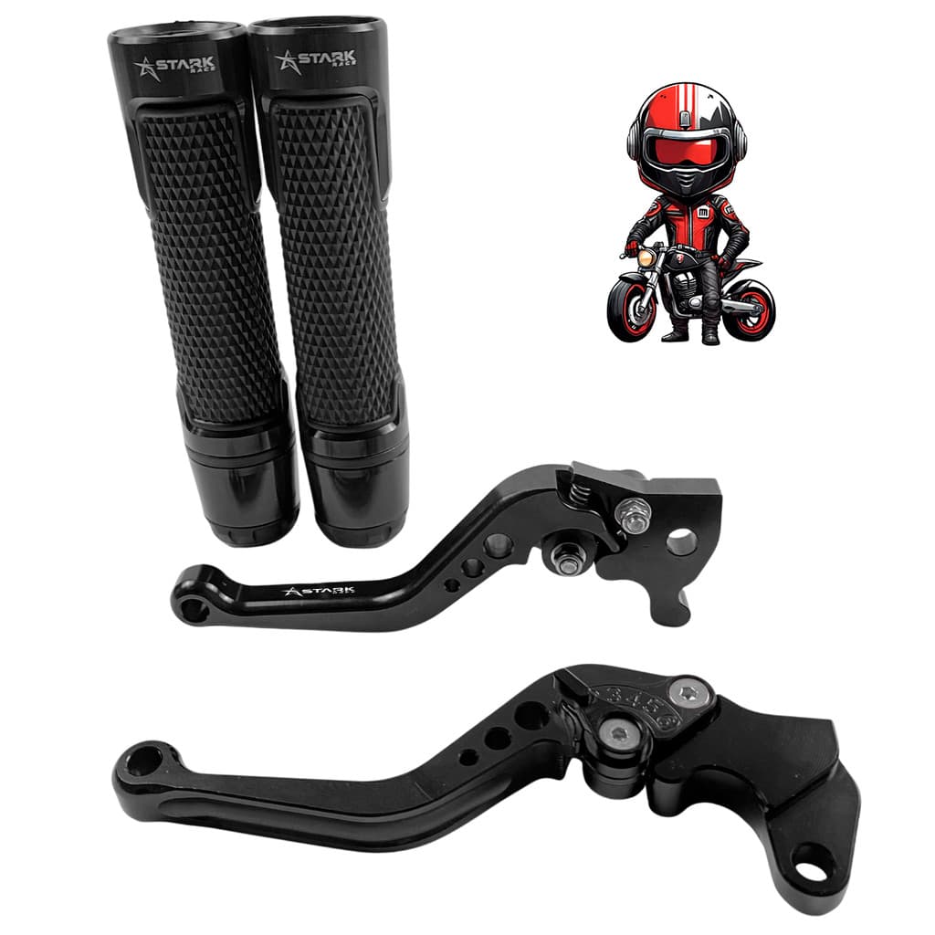 Kit Manete Manopla Luva Moto Xt660r Xt 225 Dt 200 Tdm 225
