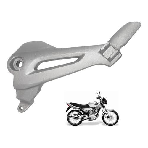 Suporte de Pedaleira Bacalhau para moto Honda Cg 150 Titan Fan até 2008 Lado Esquerdo