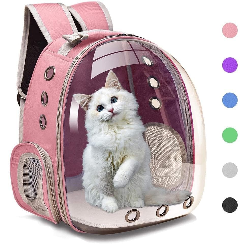 Mochila Pet Cães E Gatos Visão Panorâmica Em Acrílico GA018