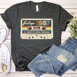 Linda Camiseta T-shirt Unissex Algodão 1987 Vintage Premium Envio Imediato