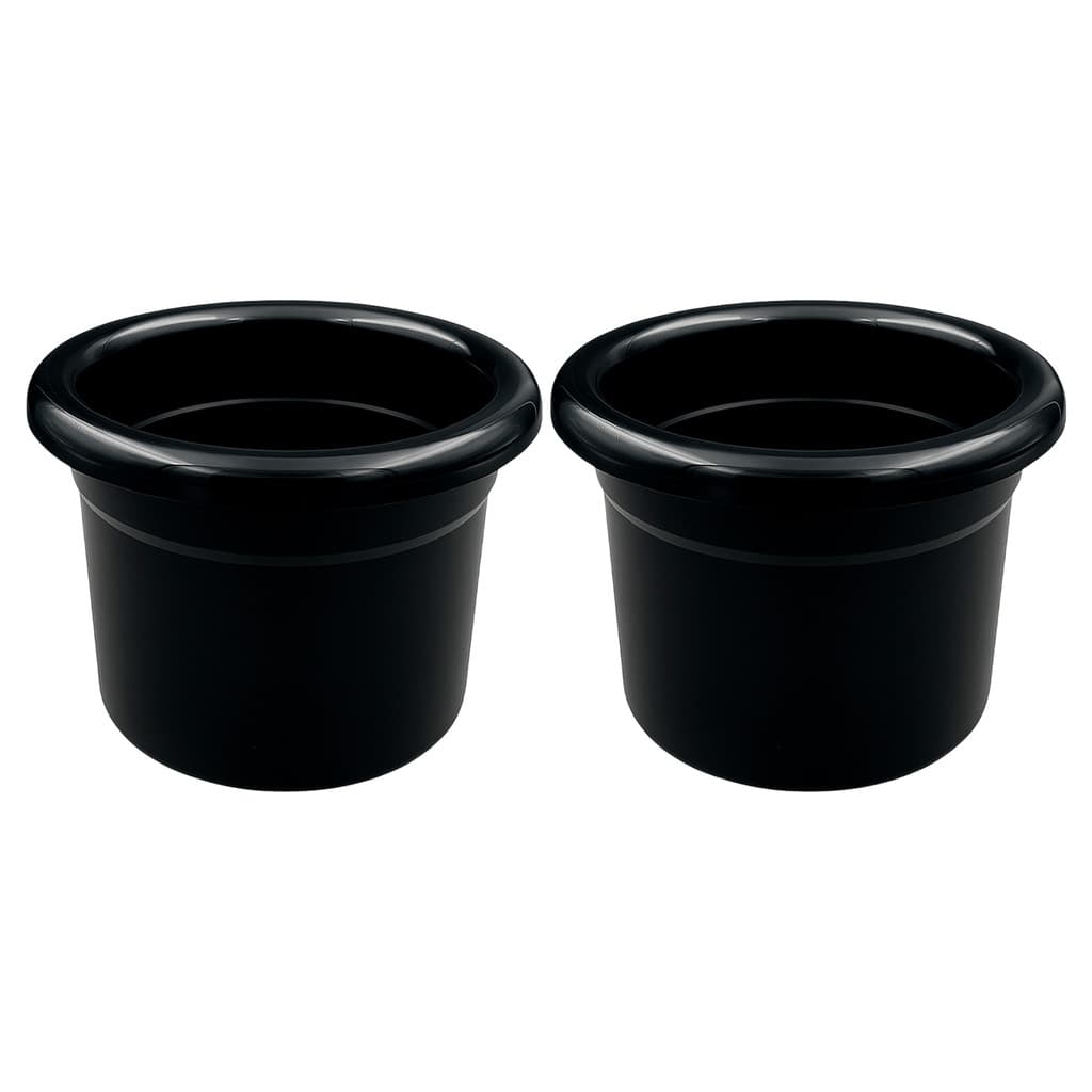Kit 2 Porta Copo de Embutir Cor Preta C/ Proteção UV