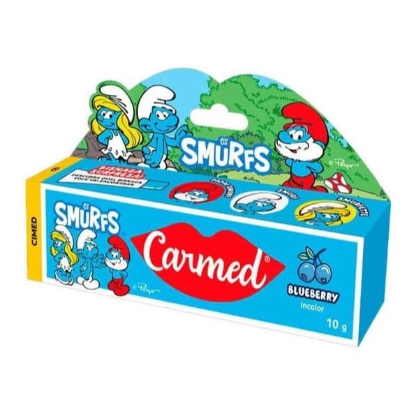 Hidratante Labial Carmed Os Smurfs Blueberry - 10g