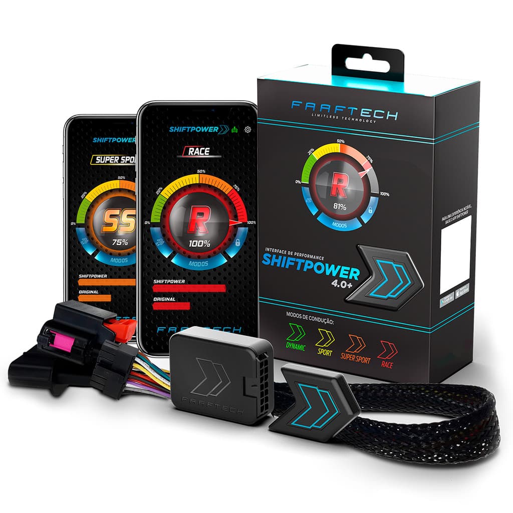 Módulo de Performance Potência Acelerador Pedal Shiftpower 4.0+ C/ APP FT-SP25+ - MERCEDES