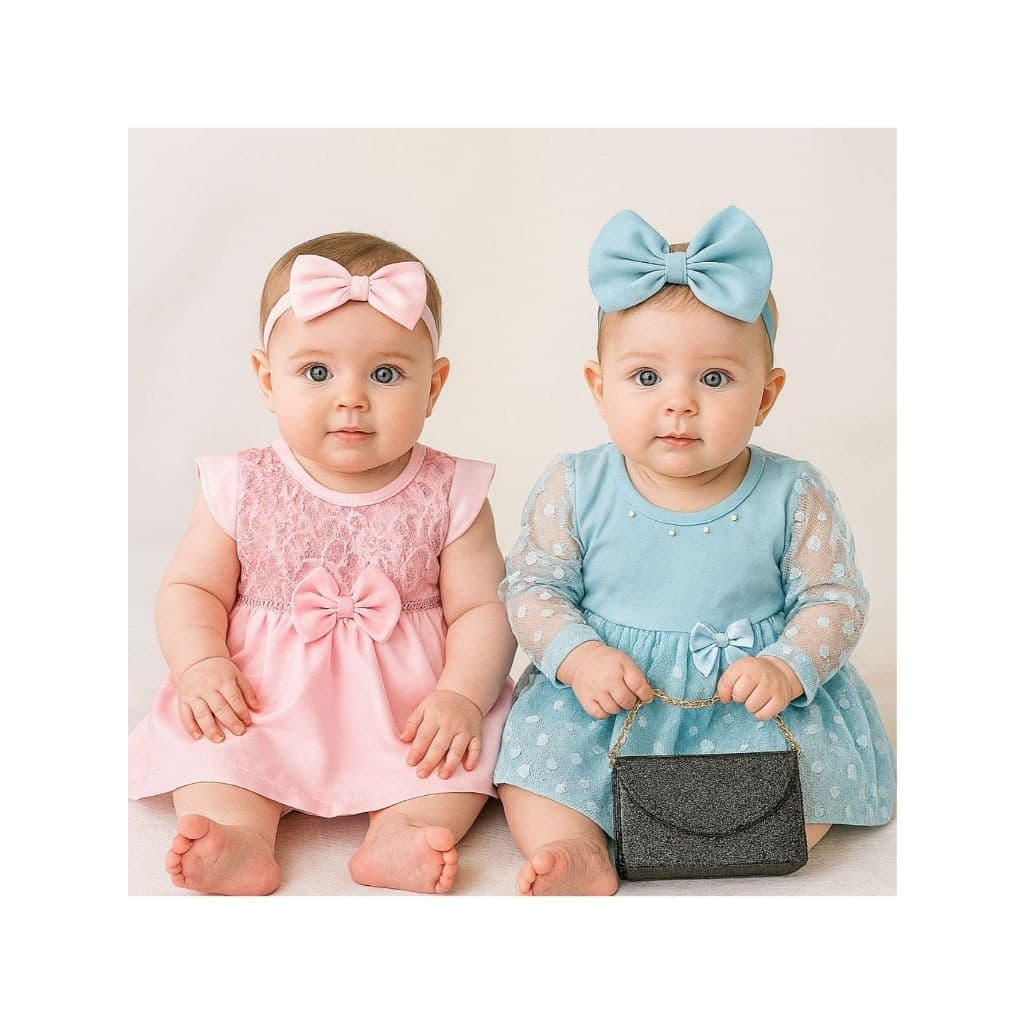Kit c/2 Vestidos Elegantes Festa + Ana Clara Baby
