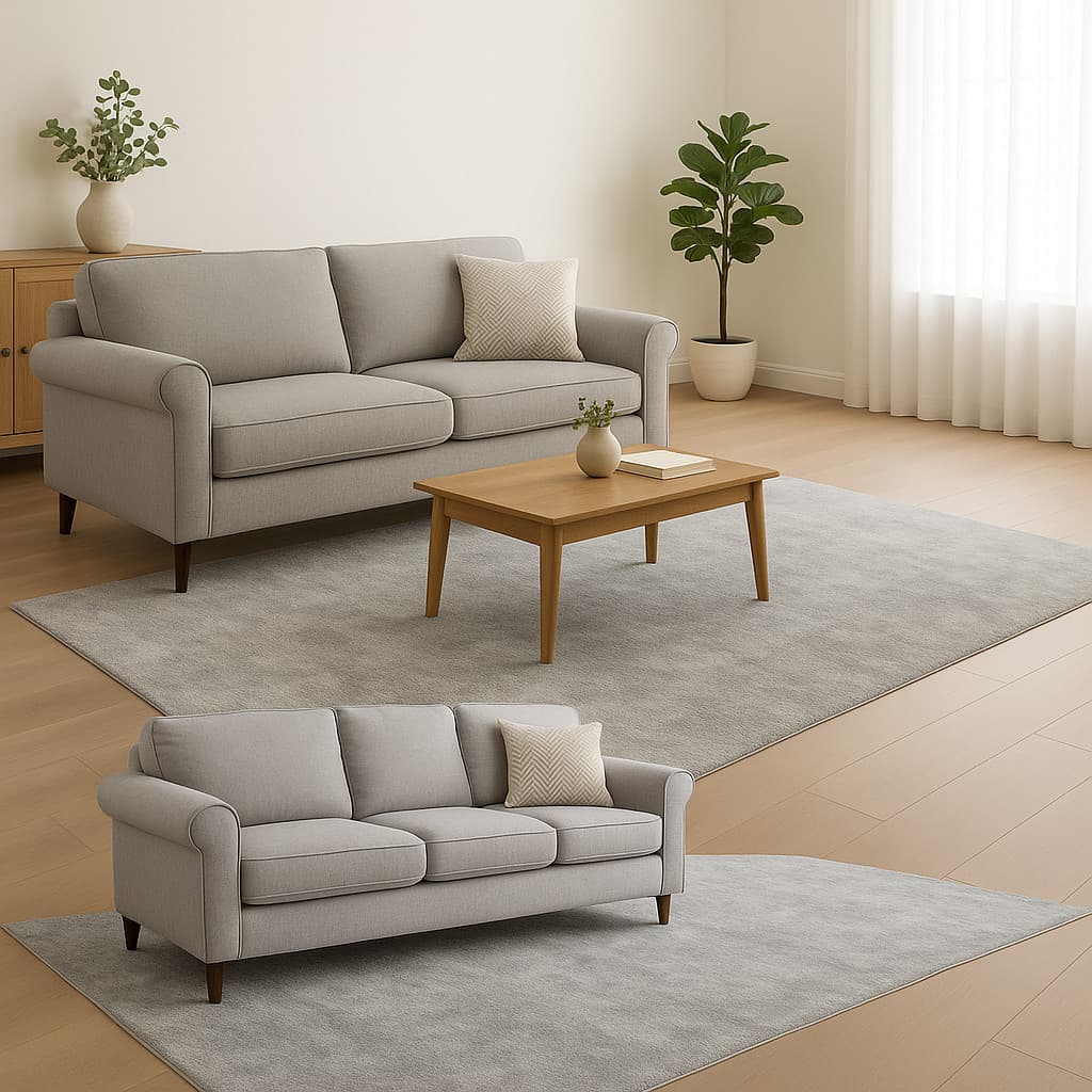 Tapete Cinza escritorio Grande 3x2,5 pelo alto luxo