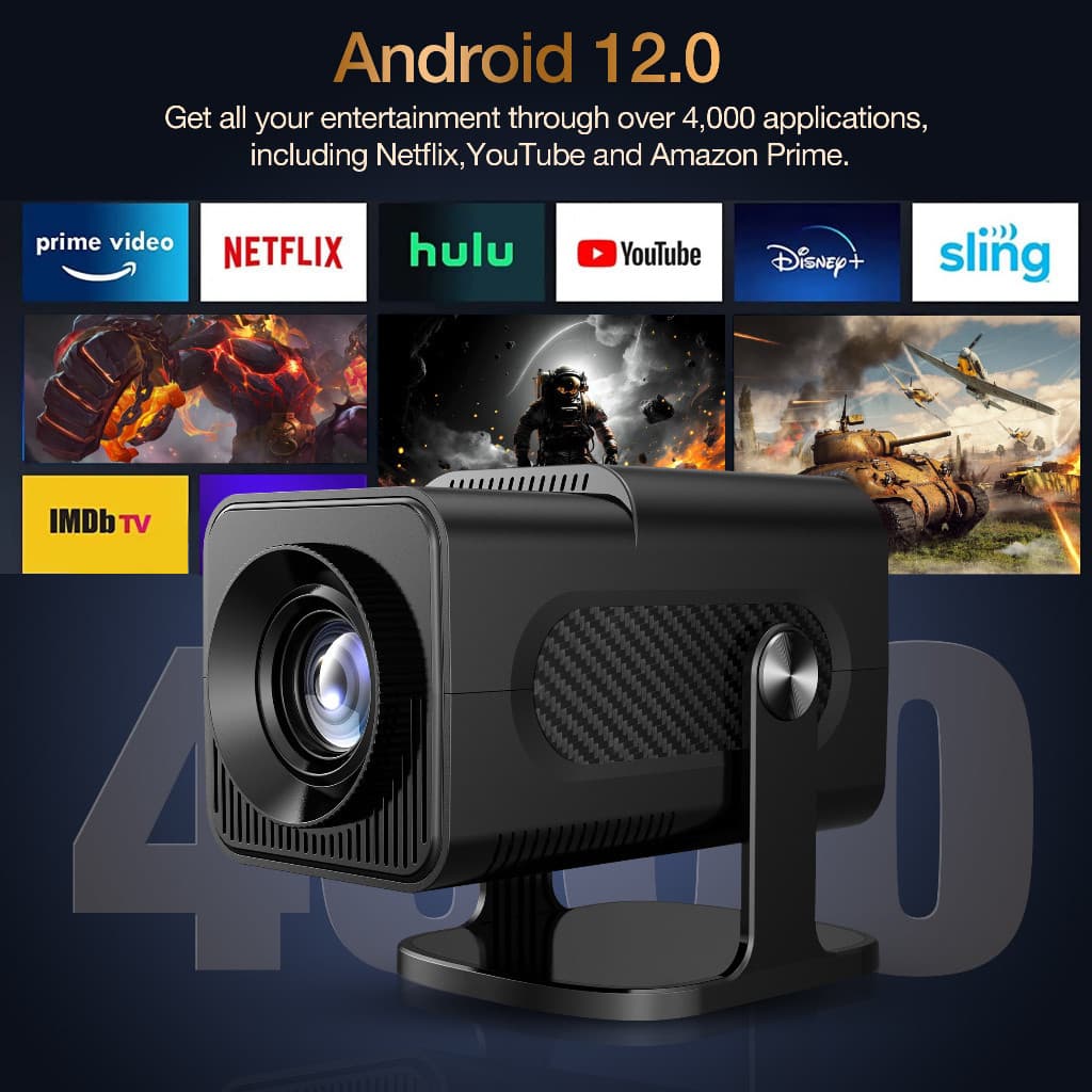 Projetor Inteligente Atualizado HY320 Android Full HD 1920x1080 Bluetooth Wi-fi