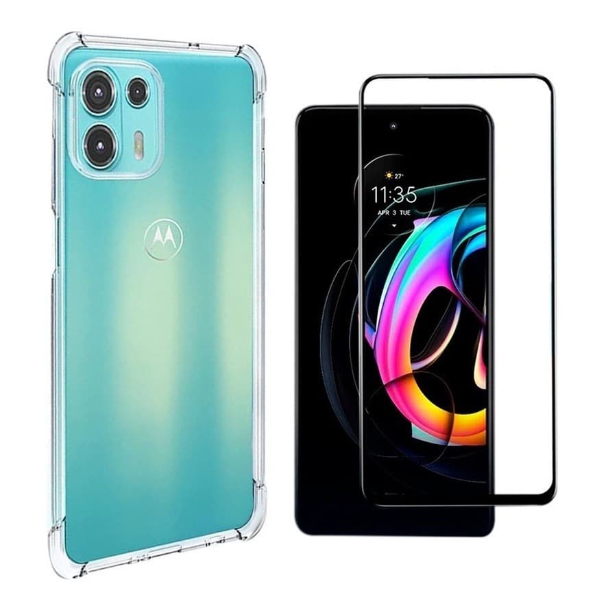 Capa Case Capinha Para Moto Edge 20 Lite + Película 3D Vidro Temperado