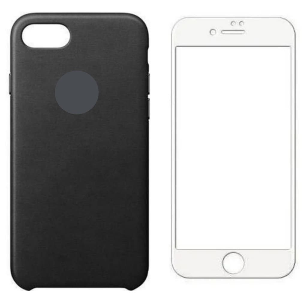 Capa Capinha Para iPhone 7g 8g Aveludada + Película Branca