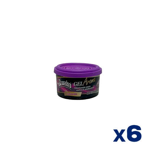Cheirinho de carro  Gel Aromatizante Pérola - Lavanda 6 UNIDADES