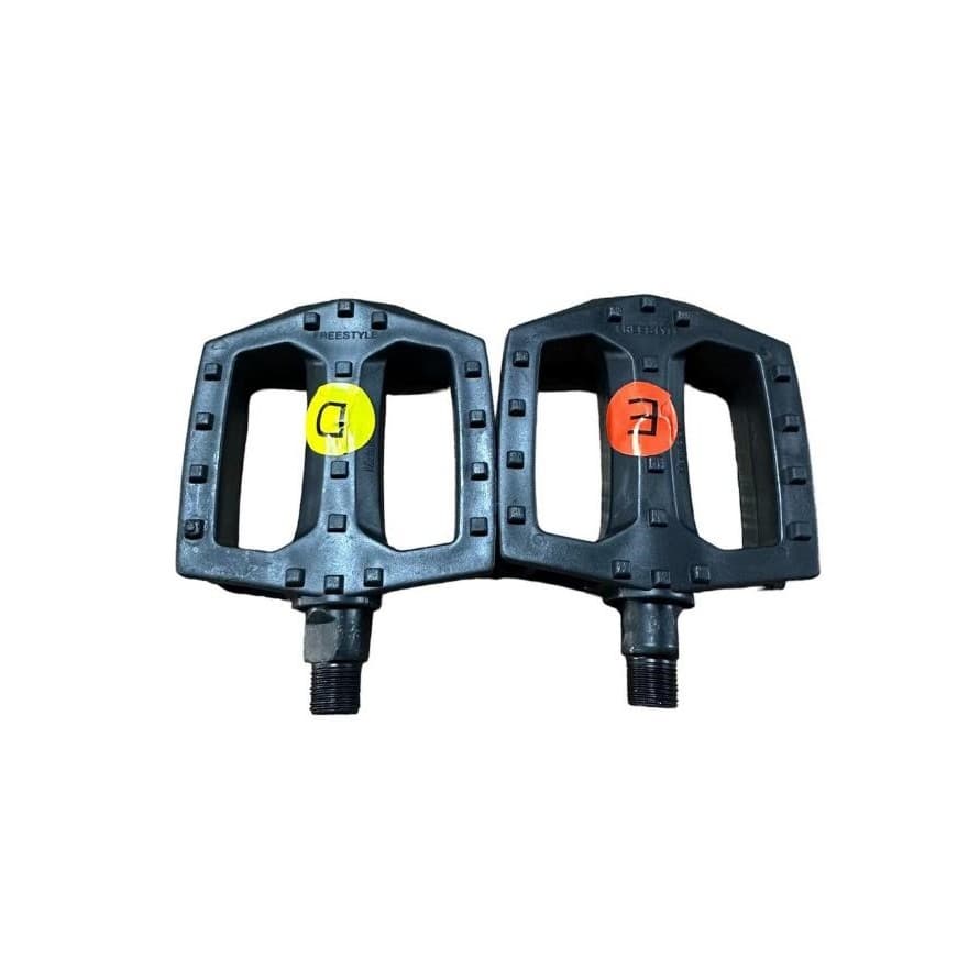 Pedal Ingles Free Style Nylon Preto Metalciclo 9/16 Rosca Grossa