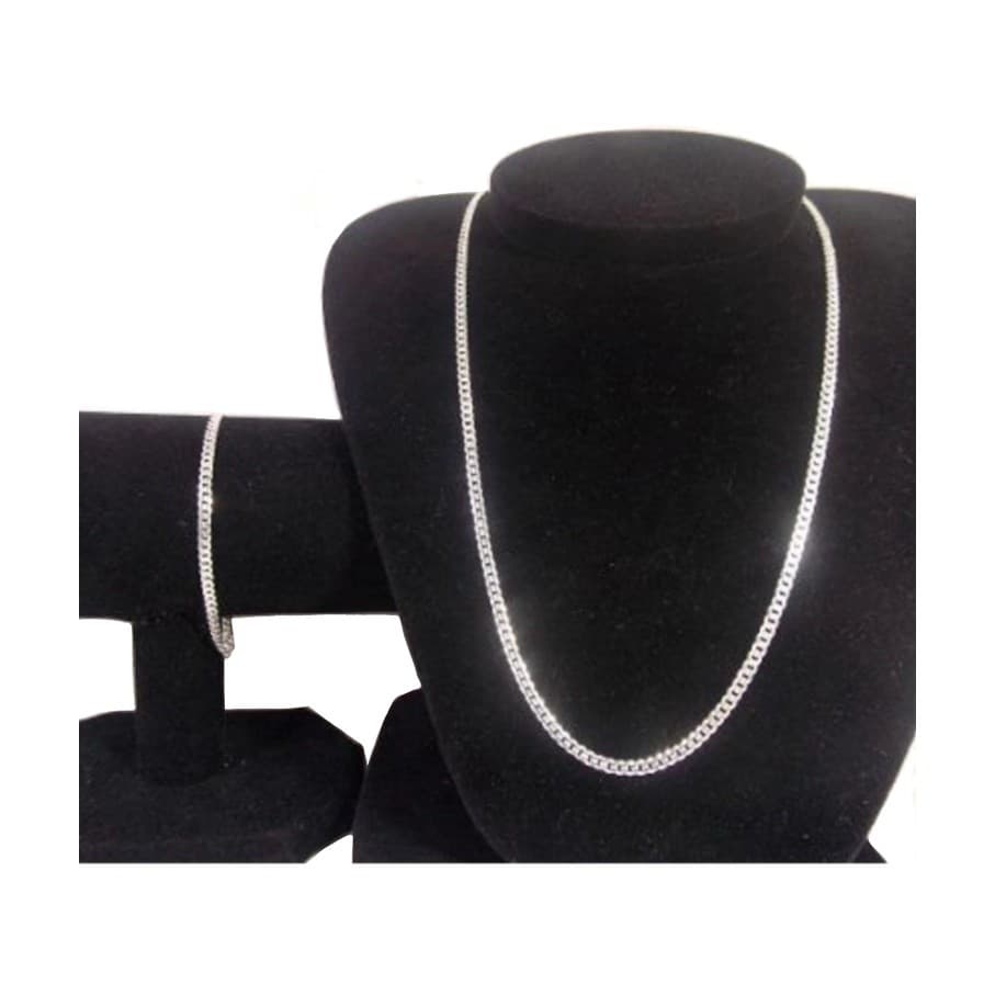 Kit Corrente Banhada a Prata 925 + pulseira 70cm 5mm