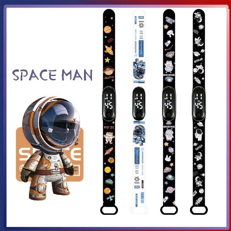 [Atacado] Astronauta LED Impresso Relógio Eletrônico/Relógio Digital Infantil