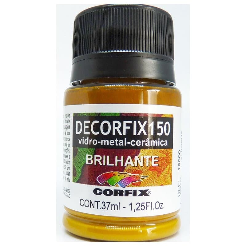 Tinta Decorfix 150 Brilhante Corfix - 353 Amarelo Ocre (37 ml)