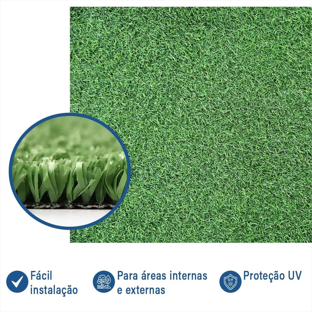 Grama Sintética Premium 1m² 1,00m X 1,00m Ideal para Pets, academia, quintal Playgorund