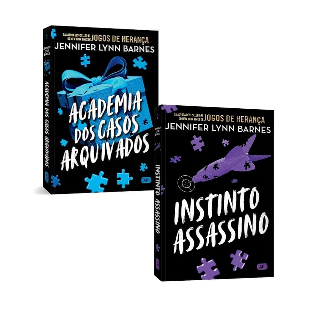 Academia dos Casos Arquivados + Instinto Assassino - Jennifer Lynn Barnes - 2 Livros Físicos