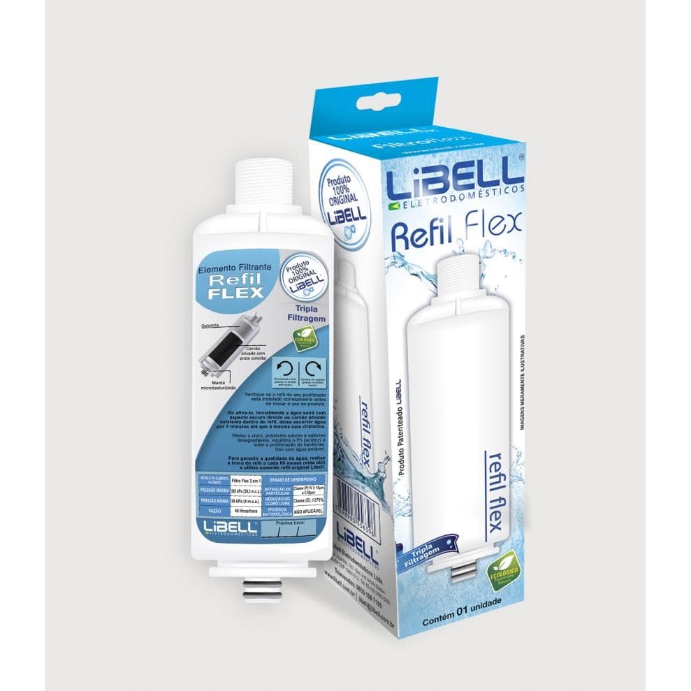 REFIL VELA FILTRO PURIFICADOR LIBELL ACQUA FLEX ORIGINAL