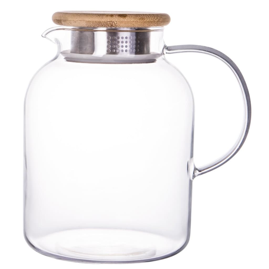Jarra De Vidro Boro Com Tampa Bambu 1,8 L Twinkle Dynasty